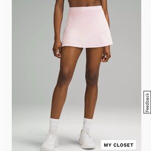 EUC lululemon Lightweight High-Rise Tennis Skirt/Skort, sz 12 - Strawberry Milks